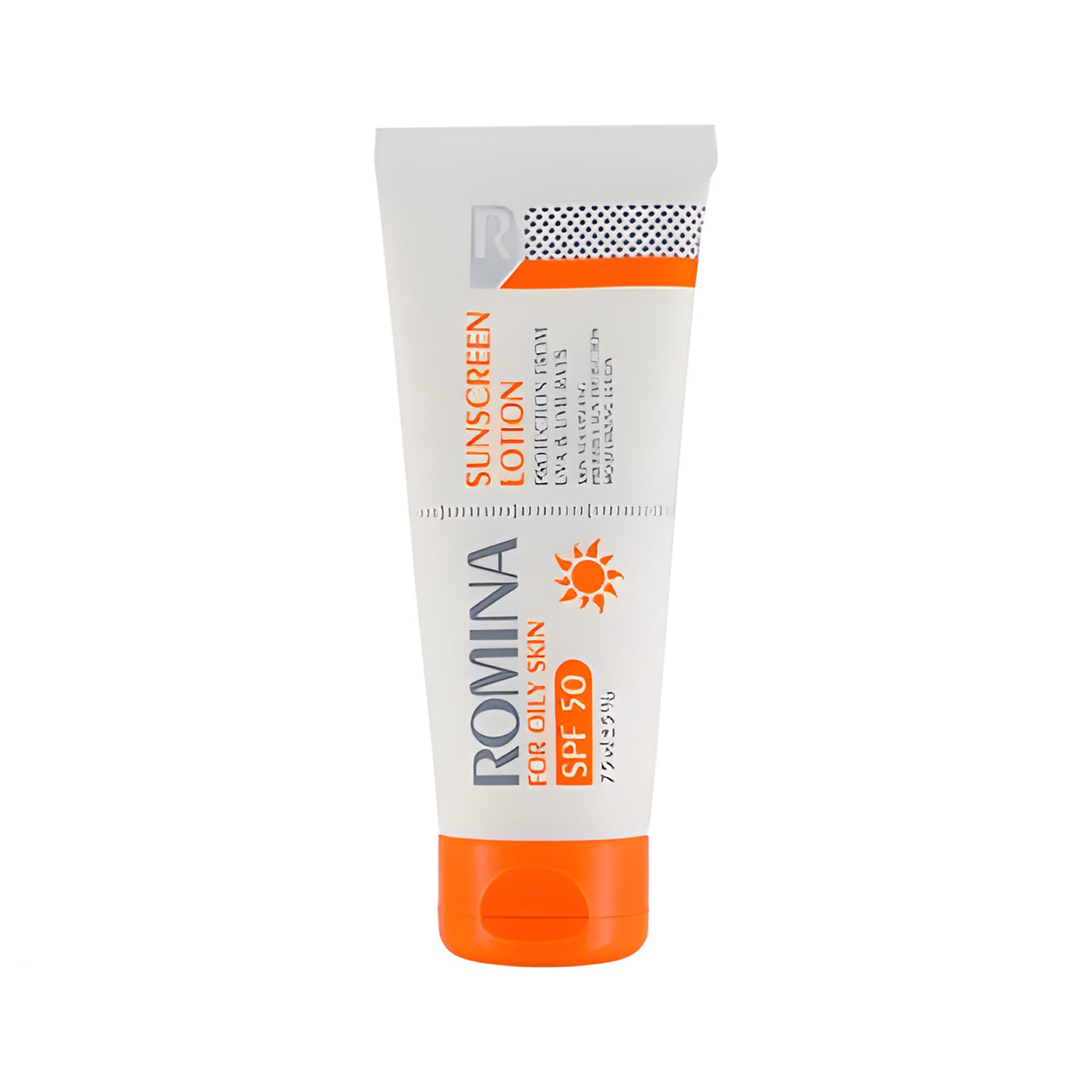 0202.jpg لوسیون ضد آفتاب بی رنگ SPF50 مناسب پوست چرب 75 میلرومینا - تصویر 1